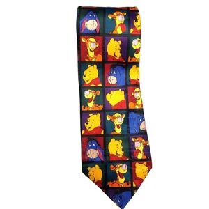 Winnie the Pooh and Friends Polyester Colorful Cartoon Fun Pointed Tie